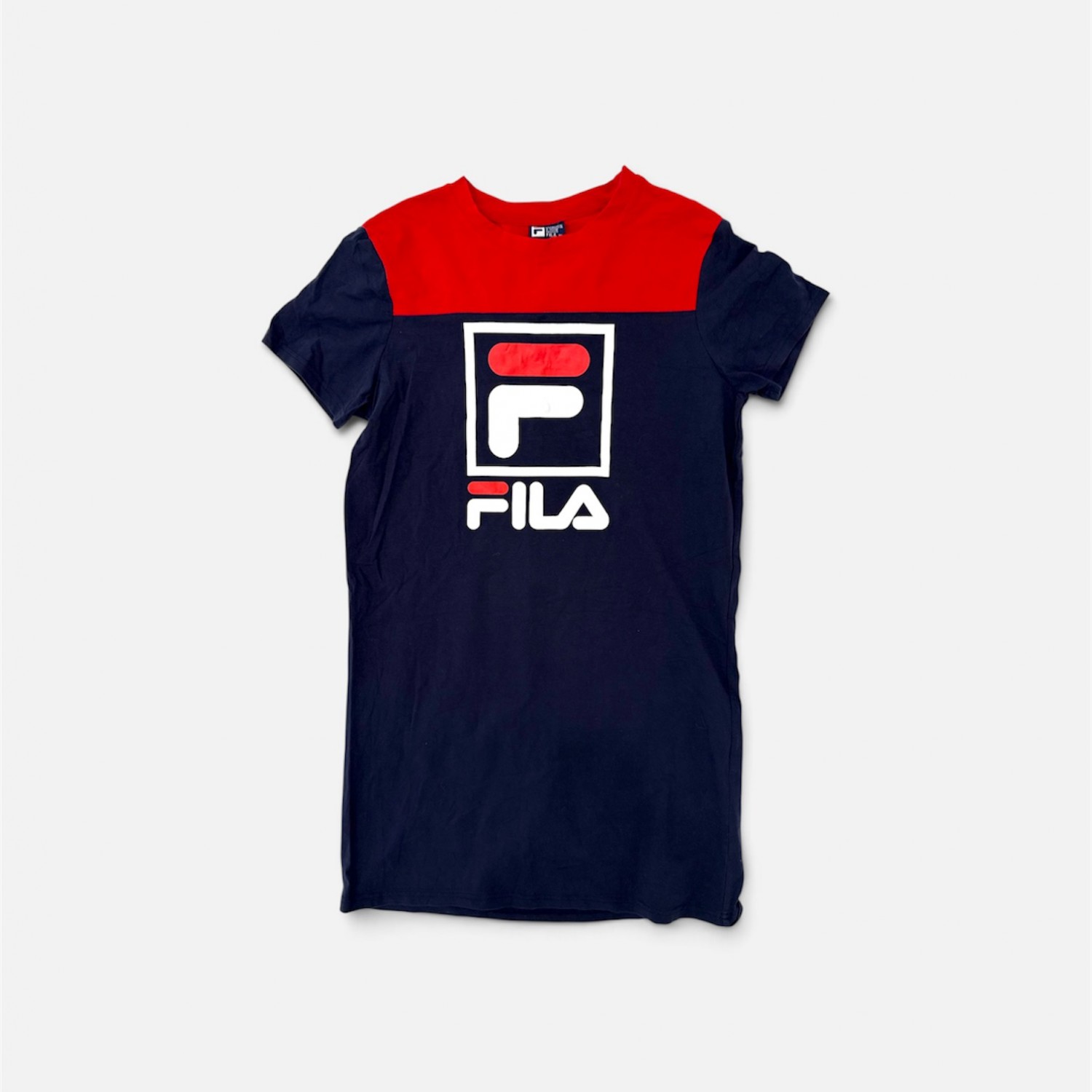 FILA Γυναικείο Navy T-Shirt Φόρεμα με Μεγάλο Logo / Pre-Owned